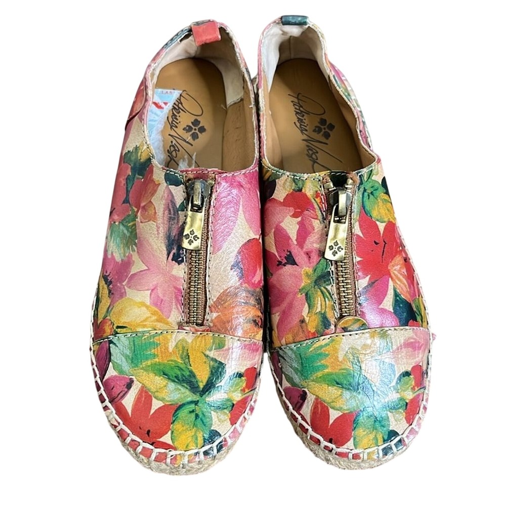 Patricia Nash‎ Eva Espadrille Slip On Flats Women size 6 Floral Cottagecore Boho